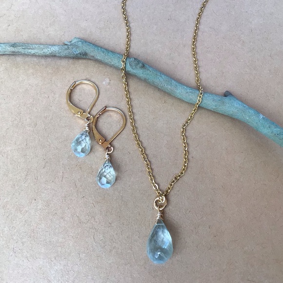 Sundance Charm Aquamarine Earrings - Picture 2 of 4